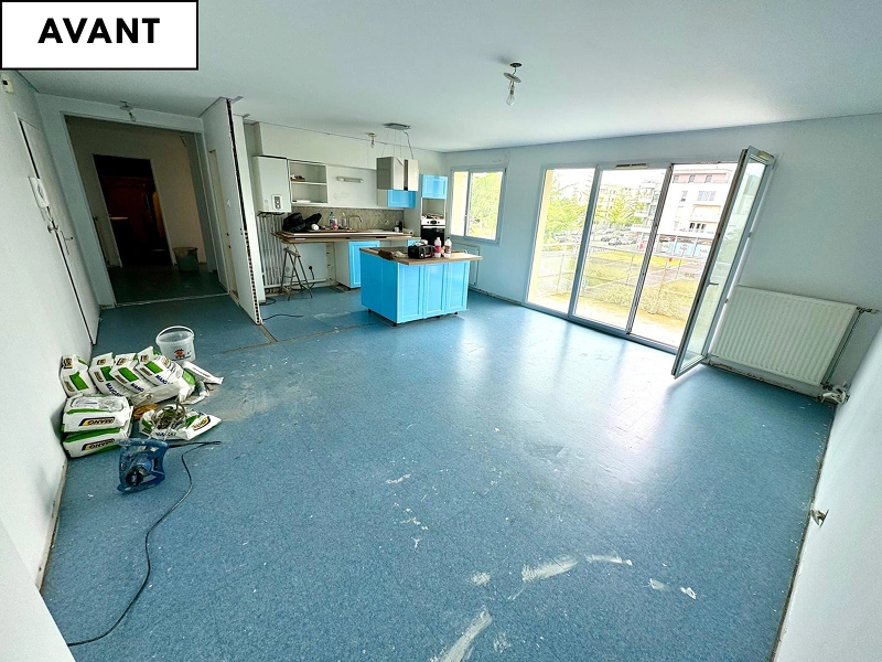 Revêtement de sol PVC bleu à Caen