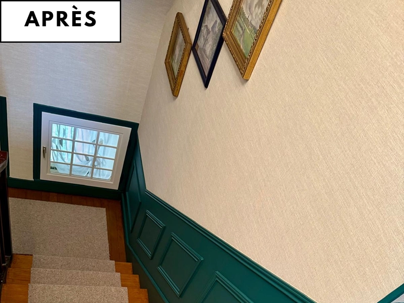 Revêtement moquette escalier en Normandie